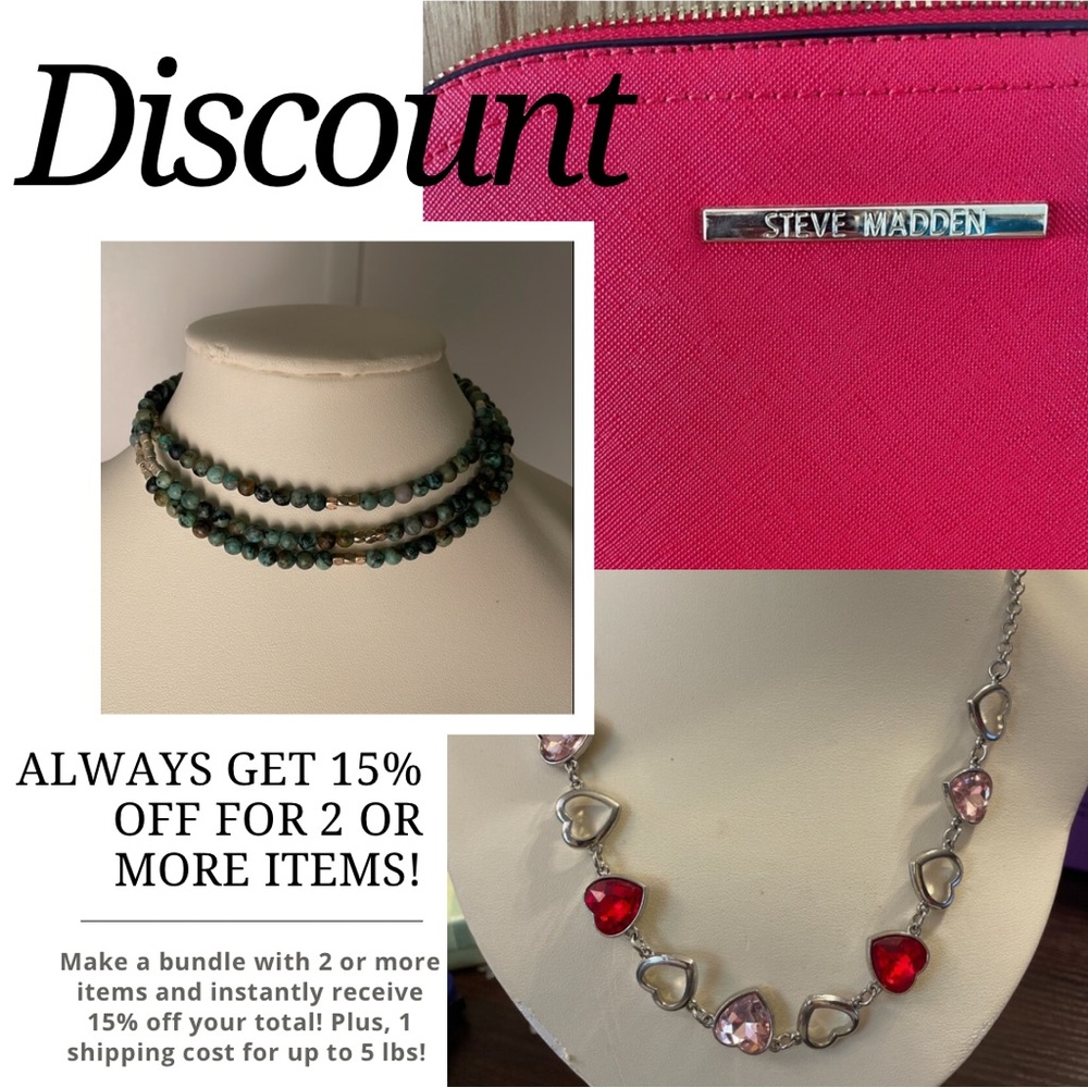 15% off 2 or more items! BUNDLE & SAVE!